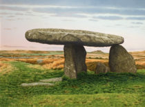 Gallery of Cornwall Paintings: Painting by Sarah Vivian, Quoit & Carn Galver, West Penwith, Cornwall